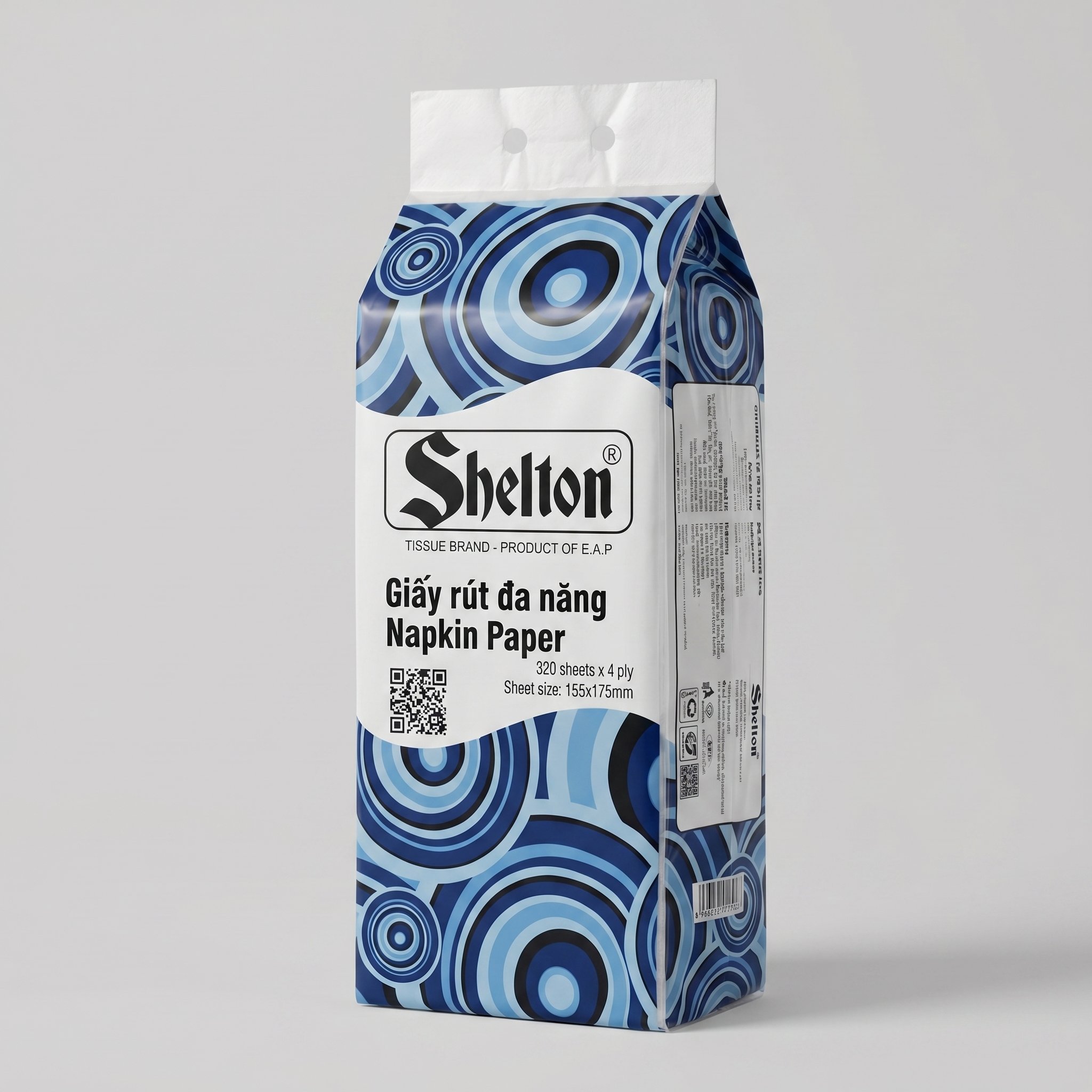 Giấy rút đáy đa năng Shelton 320 tờ 4 lớp