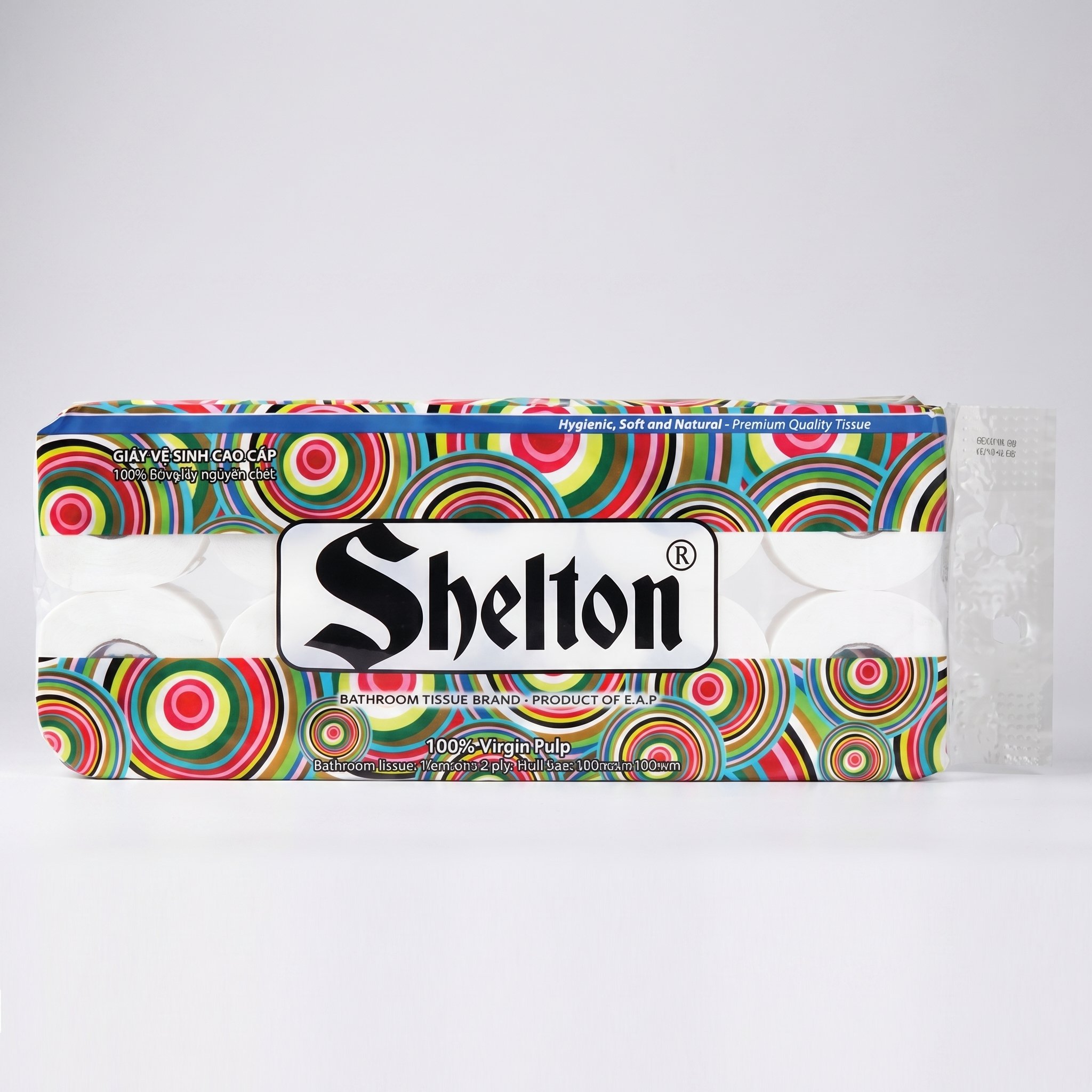 Giấy vệ sinh Shelton 10 cuộn 2 lớp có lõi
